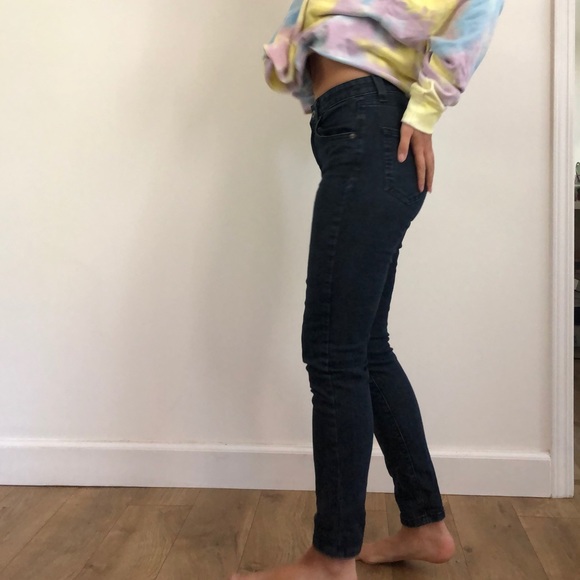 High rise LF Carmar dark blue crop jeans - Picture 2 of 4